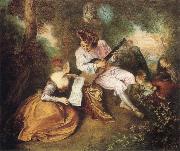 Jean-Antoine Watteau Scale of Love oil painting reproduction